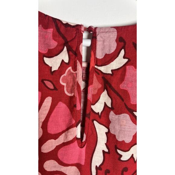 Rhode X Target Plus Size 22 Zinnia Floral Bell Sleeve Linen Blend MIDI Dress EUC - Picture 8 of 11